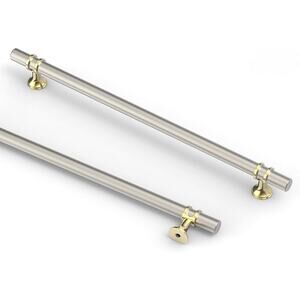 Asidrama 10 Pack – 10 Inch (254mm) Brushed Satin Nickel Kitchen Cabinet Handles